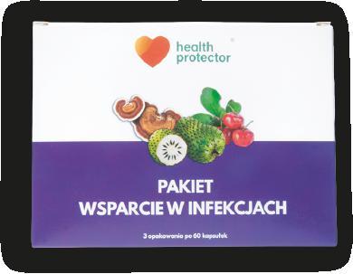 33 PAKIETY SUPLEMENTÓW DIETY WSPARCIE W INFEKCJACH Specjalny zestaw suplementów diety złożony