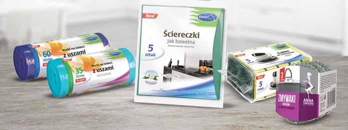 299 Worki na śmieci HDLD z uszami Stella 30 szt.; 20 l; 0,10 zł/szt. 35 l, 60 l - 3,99 zł/opak. od 20 do 30 szt.