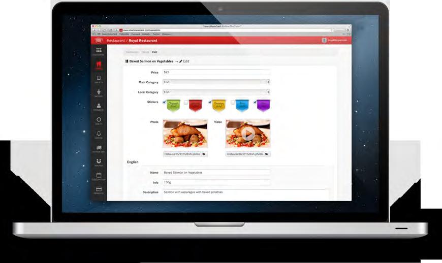 PRZYKŁADOWE ROZWIĄZANIE System Yummy jest wyjątkowo elastyczny.