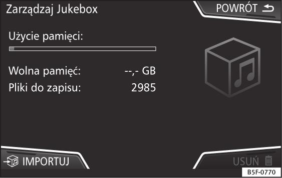 Po zakończeniu odtwarzania na źródle dźwięku Bluetooth system Infotainment pozostanie w trybie Bluetooth -Audio.