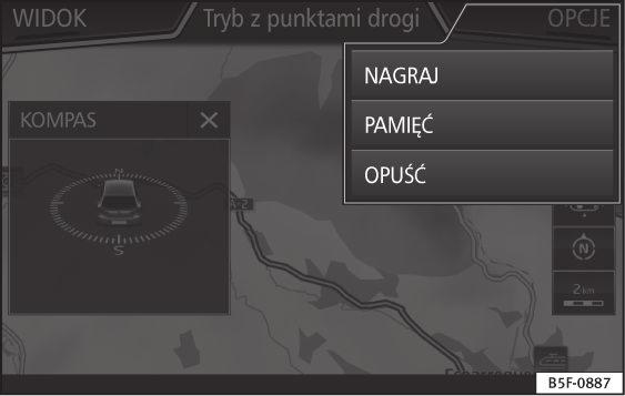 Określ punkt początkowy trybu demo : jeżeli tryb Demo jest aktywny, w stojącym samochodzie można dodatkowo określić fikcyjny punkt początkowy dla wirtualnego prowadzenia do celu.
