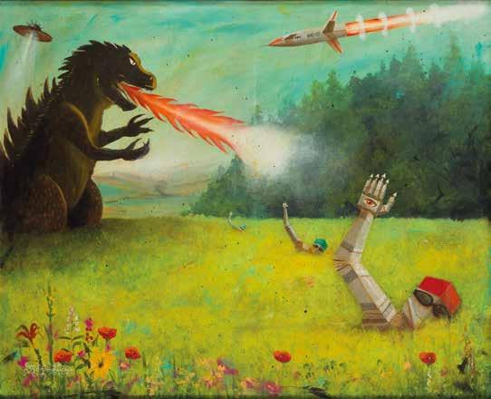 1 ROBERT ROMANOWICZ (ur. 1976) Godzilla, 2013 r.