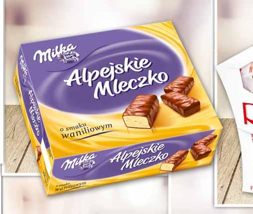 12.98 MILKA ALPEJSKIE MLECZKO 330/350 G