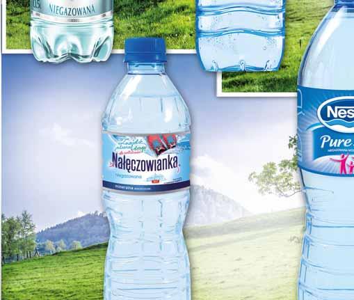 22 WODA NAŁĘCZOWIANKA 500 ML gazowana, niegazowana pakowana