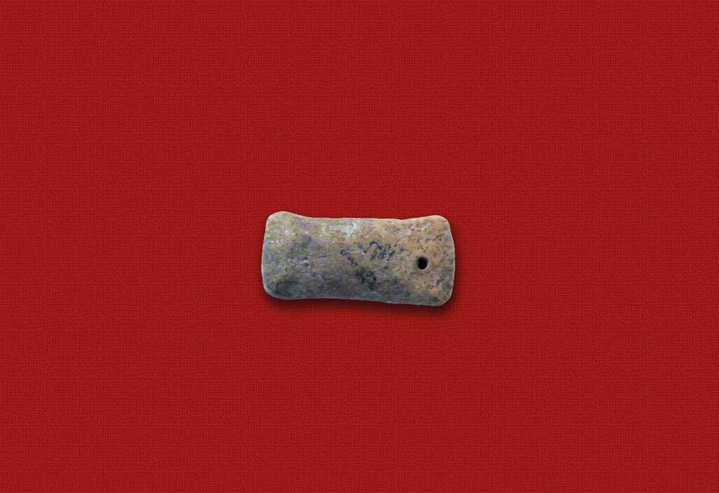 ). Collection: Tripolitana District Museum in Prešov Terňa, pow. Prešov amulet (znalezisko z osady obronnej), kultura Gáva. Zbiory: Tripolitana Muzeum Regionalne w Preszowie Terňa, okr.