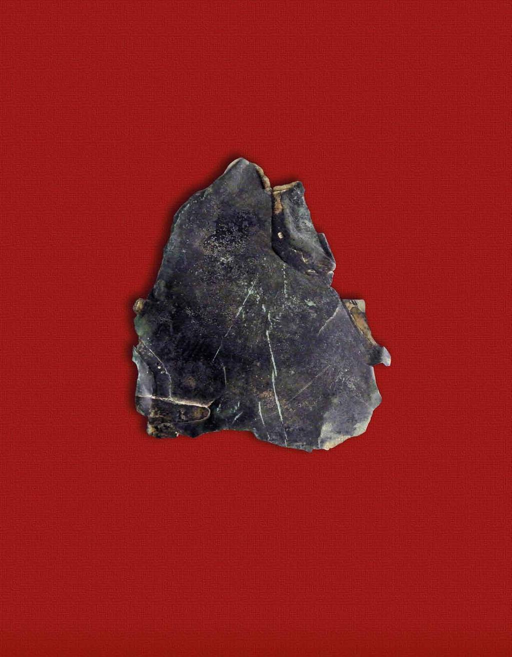 Šarišské Michaľany, okr. Sabinov fragment pancerza (znalezisko z osady (?), cmentarzysko (?)), kultura Gáva. Zbiory: Instytut Historii Uniwersytetu Preszowskiego Šarišské Michaľany, okr.