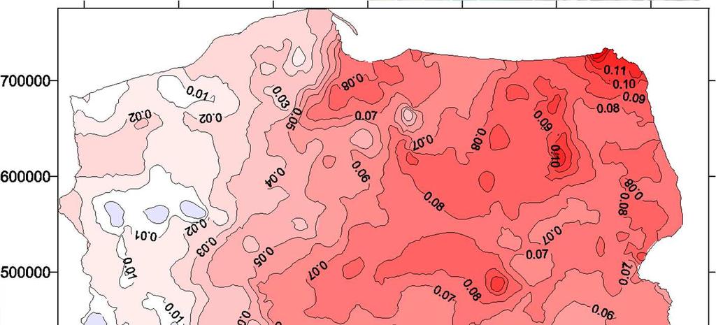 Różnice wysokości H Kr60 H Kr86 na obszarze Polski waha się od -0.