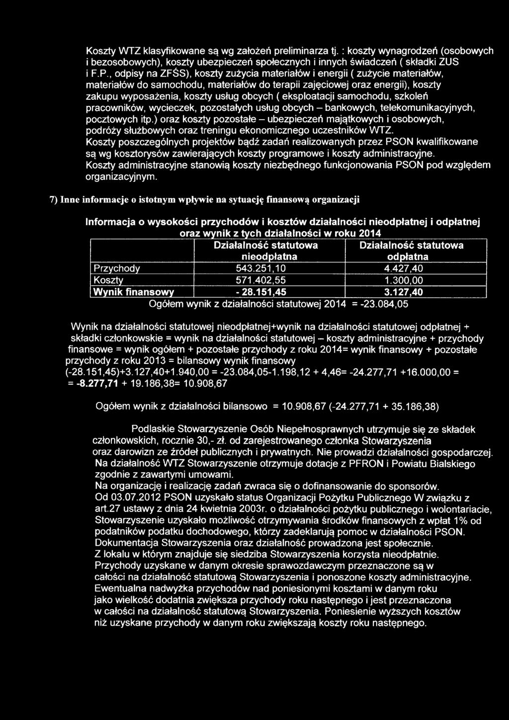 eksploatacji samochodu, szkoleń pracowników, wycieczek, pozostałych usług obcych - bankowych, telekomunikacyjnych, pocztowych itp.