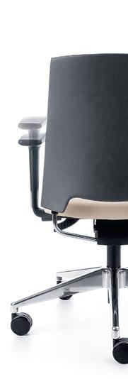 PU: 100mm Armrest height adjustment (in swivel version)