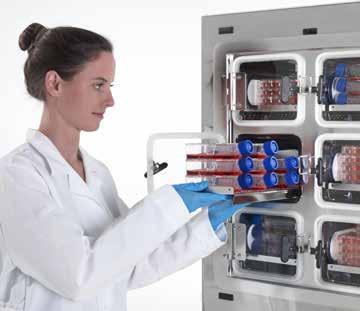 Inkubator CO 2 Heracell Vios 160i wraz z systemem Cell Lockers Innowacyjne, nowatorskie, opatentowane rozwiązanie wymiennych, indywidualnych komór Cell Locker znacznie poprawia bezpieczeństwo i