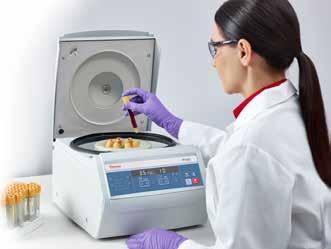 Thermo Scientific Medifuge mała wirówka stołowa WIRÓWKI LABORATORYJNE, SPECJALNE, PAGINA DLA KRWIODAWSTWA THERMO Medifuge Rotor DualSpin Zastosowanie: n W rutynowych zastosowaniach klinicznych i