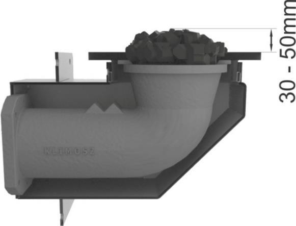 Orientacyjne nastawy mocy kotła retortowego/rynnowego przy spalaniu węgla kamiennego typu ekogroszek o wartości opałowej 27,5 MJ/kg : Moc kotła 8 kw 10 kw 11 kw 13 kw 15 kw 17 kw 19 kw 20 kw 21 kw 22