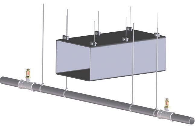 System KAN-therm Sprinkler - informacja techniczna Gięcie rur (dla średnic do Ø28 mm) W razie konieczności rury można giąć na zimno pod warunkiem zachowania minimalnego promienia gięcia: R min 3,5 D