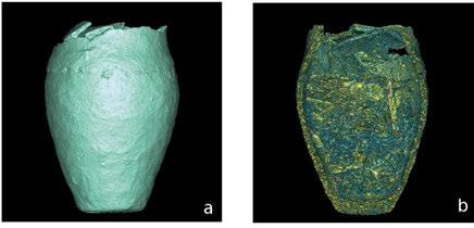 Bez uprzedniej wiedzy o strukturze wewnętrznej obiektu archeologicznego (w tym przypadku wypełnienia popielnicy) byłoby bardzo utrudnione lub wręcz niemożliwe.