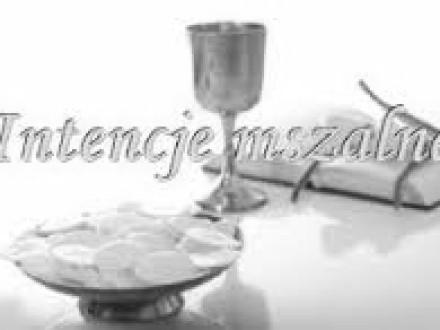 Thursday - Czwartek - December 31 Vigil: Solemnity of Mary 7pm 1) + Małorzata Pasek (Darek, Andzielika oraz Rodzice Bobek) 2) + Gabryjela Ordon (Antonina i Roman Puszkarczuk) Friday - Piątek -