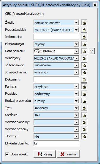 Niektóre obiekty posiadają tylko jeden rodzaj geometrii: mogą być albo punktami (np. drzewa), albo liniami (np. krawężnik), albo powierzchniami (np. jezdnia).