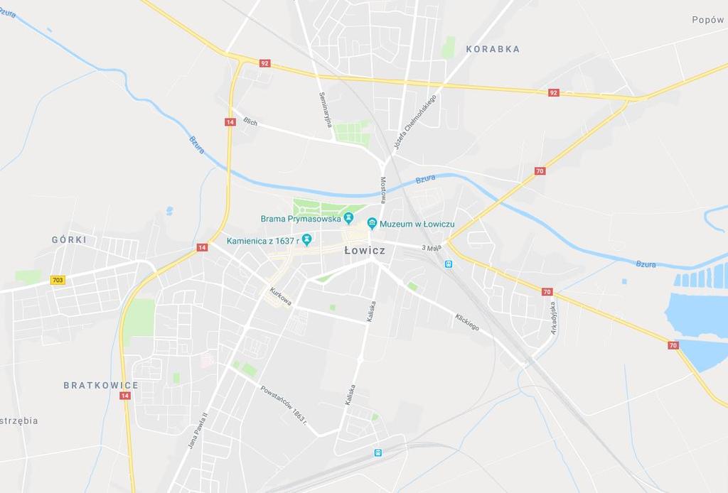 Rysunek 1 Lokalizacja punktów pomiarowych Natomiast wskaźniki/mierniki społeczne to: udział społeczeństwa w działaniach związanych z ochroną środowiska, stopień uspołecznienia procesów decyzyjnych