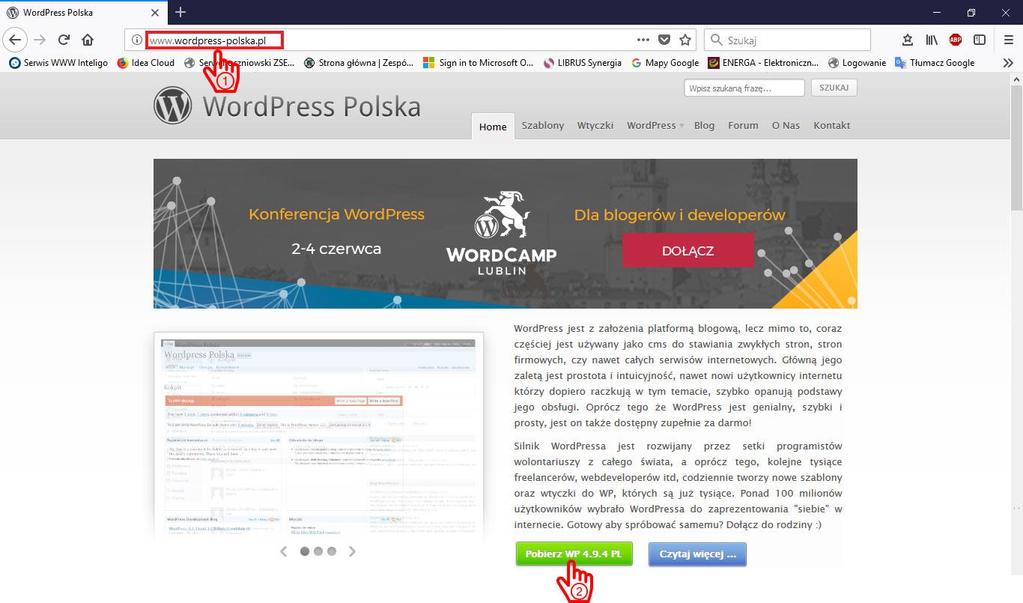 [13/31] Rysunek 19. Panel administracyjny dane dostępowe krok 2 Aby zobaczyć hasło klikamy w przycisk Pokaż aktualne hasło (1).