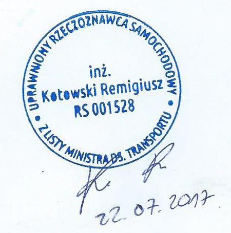 OGÓLNOPOLSKIE STOWARZYSZENIE RZECZOZNAWCÓW MOTORYZACYJNYCH, RUCHU DROGOWEGO, MASZYN I URZĄDZEŃ AUTOCONSULTING 00-872 Warszawa ul. Chłodna 36/46 tel/fax: (0-22) 620-44-22 (0-22) 620-11-38 www.