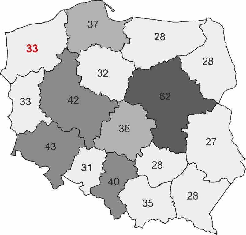 Analiza sytuacji społeczno gospodarczej w województwie zachodniopomorskim Województwo zachodniopomorskie to region położony w północno zachodniej części Polski, u wybrzeża Morza Bałtyckiego.