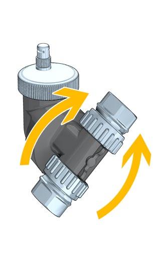 SEPARATOR POWIETRZA Z TECHNOPOLIMERU NOWOŚĆ 551 discal 01337 Separator powietrza. Korpus z technopolimeru.