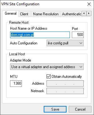 IPSEC Xauth mode-config App