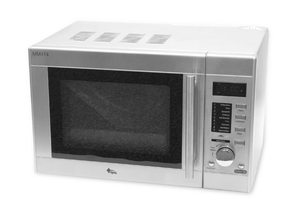 Microwave Oven with Grill Function MM414 Aby zapewnić prawidłową obsługę sprzętu zapoznaj się dokładnie z instrukcją i zachowaj ją na przyszłość.