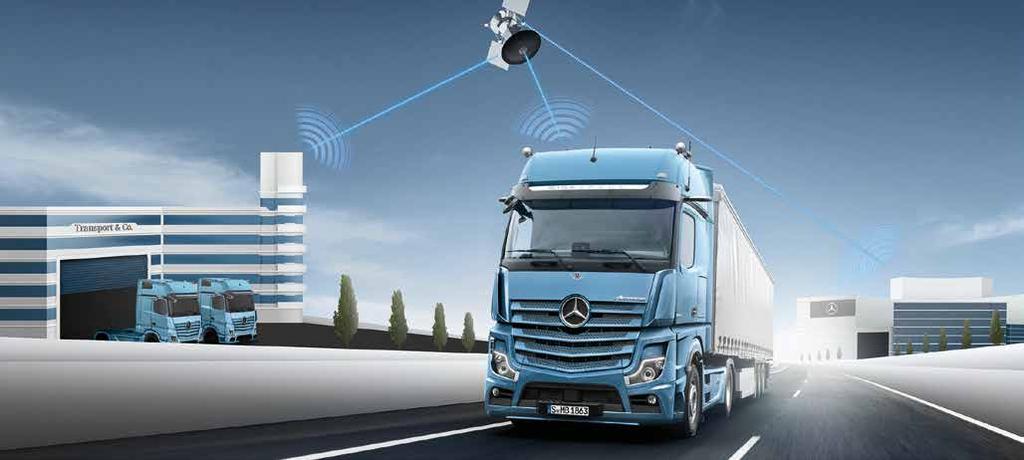 Mercedes-Benz Uptime Wsparcie w czasie rzeczywistym dla czynności konserwacyjnych podejmowanych przez klienta.