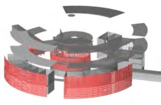Niezbędnym narzędziem jest wirtualny model 3D z wyodrębnioną komunikacją i przestrzenią przyległą (rys. 9).