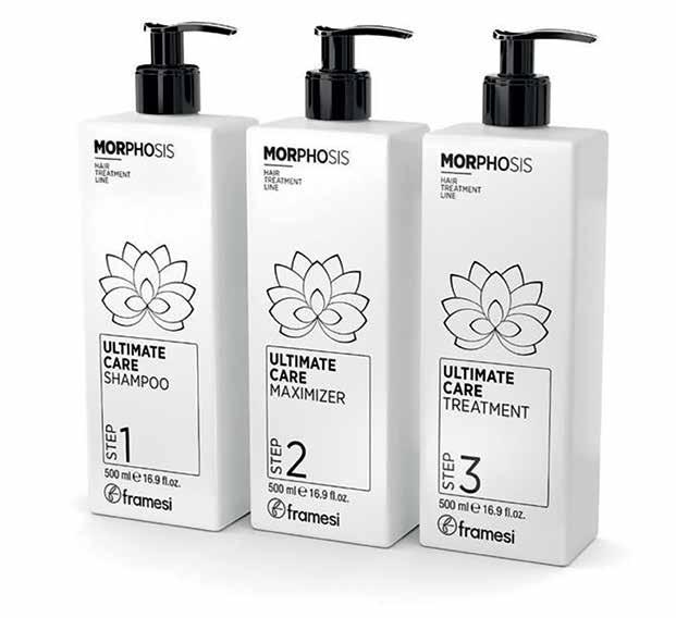MORPHOSIS ULTIMATE CARE KURACJA REWITALIZUJĄCA I NAWILŻAJĄCA Morphosis Hair Spa Linia do głębokiej regeneracji włosów Z wodą z kwiatu lotosu, witaminą C, kompleksem Total-Care.