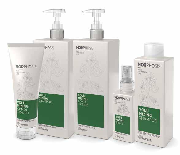 MORPHOSIS VOLUMIZING KURACJA ZWIĘKSZAJĄCA OBJĘTOŚĆ DLA WŁOSÓW CIENKICH I DELIKATNYCH Z organicznym ekstraktem z lipy i proteinami migdałów.
