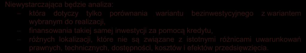 skali projektu. Jeżeli projekt przewiduje zastosowanie jako źródła energii urządzenia na paliwa kopalne (np.