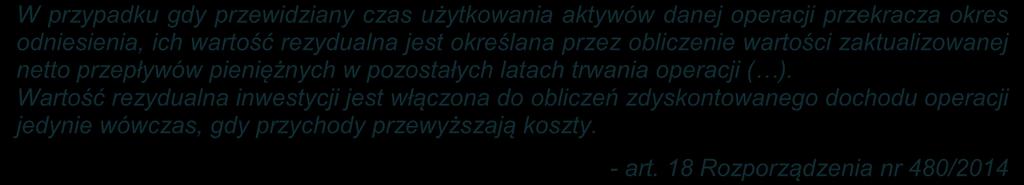W przypadku, gdy nie wszystkie koszty inwestycji są kwalifikowalne, dochód zostaje przyporządkowany pro rata do kwalifikowalnych i niekwalifikowalnych części kosztów inwestycji. - art.