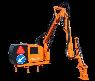 Ramię wysięgnikowe wyposażone jest w niezależny układ hydrauliczny z chłodnicą i 180 litrowym zbiornikiem oleju.