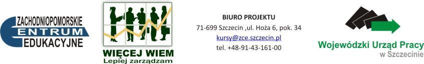 Specyfikacja Istotnych Warunków Zamówienia ZAMAWIAJĄCY: Zachodniopomorskie Centrum Edukacyjne ul. Hoża 6, 71-699 Szczecin (pok.