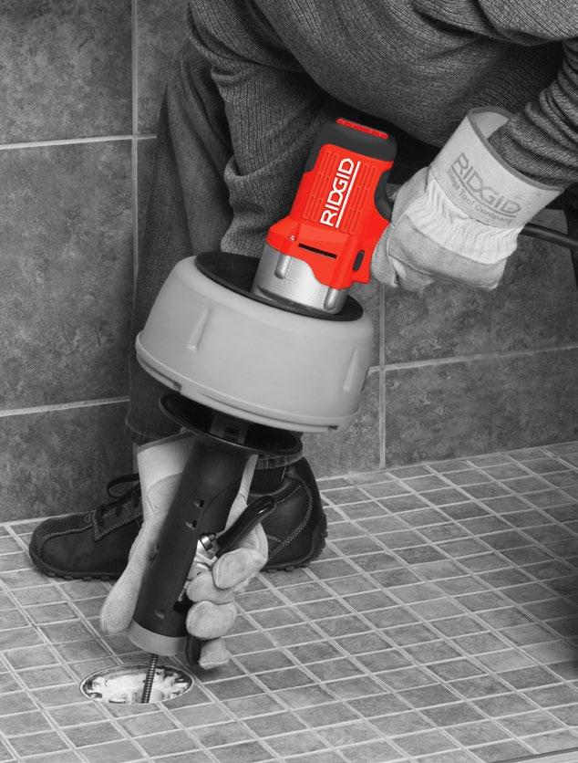 CZYSZCZENIE INSTALACJI Narzędzia do czyszczenia instalacji RIDGID, począwszy od narzędzi ręcznych, bębnowych / segmentowych po przepycharki ciśnieniowe, dostarczają niezawodne działanie od