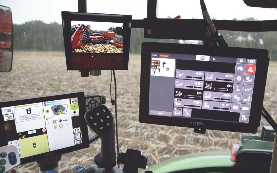 Automatyczna regulacja prędkości obrotowej separatorów i stołu przebierczego w zależności od warunków roboczych dzięki opcjonalnej funkcji Speedtronic pozwala