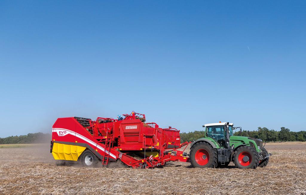 / / Dane techniczne Wyposażenie seryjne EVO 280 Długość 12000 mm Szerokość 3000 mm Wysokość ze zbiornikiem z przenośnikiem podłogowym 3990 mm Masa własna w wersji podstawowej 15000 kg Dopuszczalne