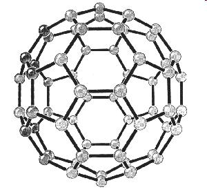 Smalley). Nazwa fullereny pochodzi od nazwiska amerykańskiego architekta i filozofa Richarda Buckminster - Fullera, twórcy budowli w kształcie zamkniętej struktury kopuł geodezyjnych.