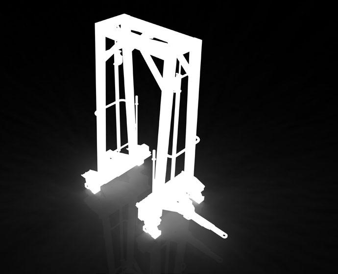 (długość x szerokość) Distance between floor and docked trolleys Odległość wózków od podłogi Turn Radius Promień zawracania Max numer of coupled platforms Maksymalna ilość platform w pociągu Max load