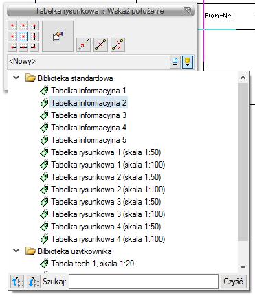 Rys. 18 Biblioteka globalna programu Zmodyfikowaną tabele można zapisać do Biblioteki projektu lub Biblioteki użytkownika, co pozwoli na