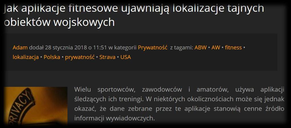 Przykład 3 powiem Ci, gdzie jestem