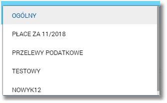 [DATUJ] - pozwalający na zmianę daty realizacji przelewów z koszyka, [USUŃ] - pozwalający na usunięcie przelewów z koszyka, - kierujący do ekranu zarządzania koszykami.