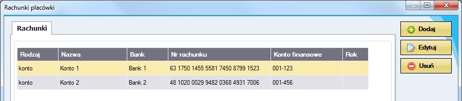 46 12.3.3. Rachunki placówki Moduł dostępny jest w menu Listy wypłat / Rachunki placówki.