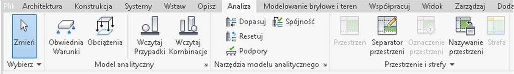 Tworzenie konstrukcji, modelu analitycznego etap 3 dodawanie obciążeń 1.