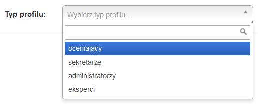 Dodatkowo pozwala użytkownikowi na wyświetlenie szczegółowych informacji o swoim koncie (Moje konto) oraz na wylogowanie się z systemu (Wyloguj).