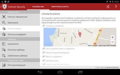 G DATA Internet Security for Android 198 Dotknij przycisk ustawień w pasku menu aby ustalić lub zmienić hasło dla zdalnych poleceń SMS, numeru telefonu innego urządzenia do zdalnego modyfikowania