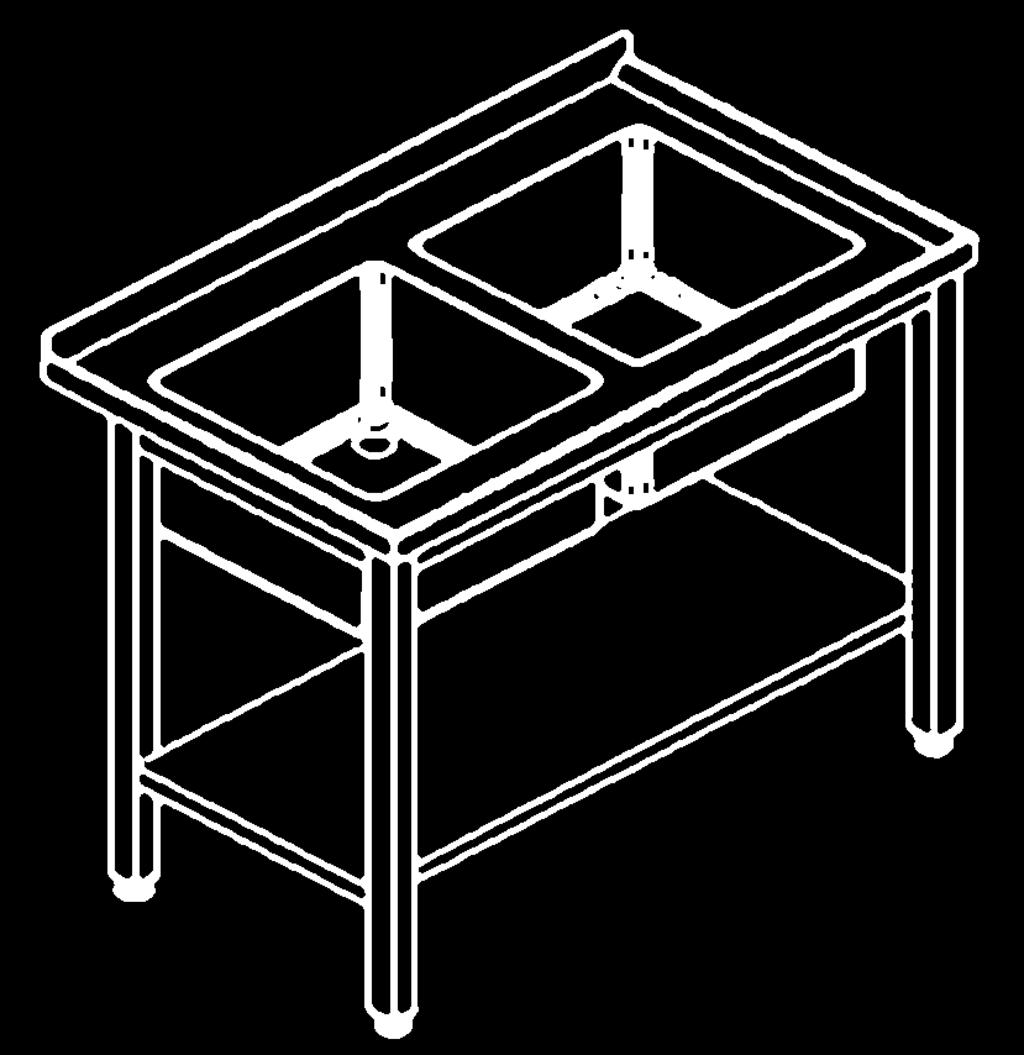 STOŁY Z DWOMA ZLEWAMI I PÓŁKĄ 5230 1000 E5230-106 1365* E5230-107 1707* 1200 E5230-126 1 749 E5230-127 1 943 *Supercena STOŁY Z DWOMA ZLEWAMI I PÓŁKĄ 5235 1400 E5235-146 1 949 E5235-147 2 198 1500