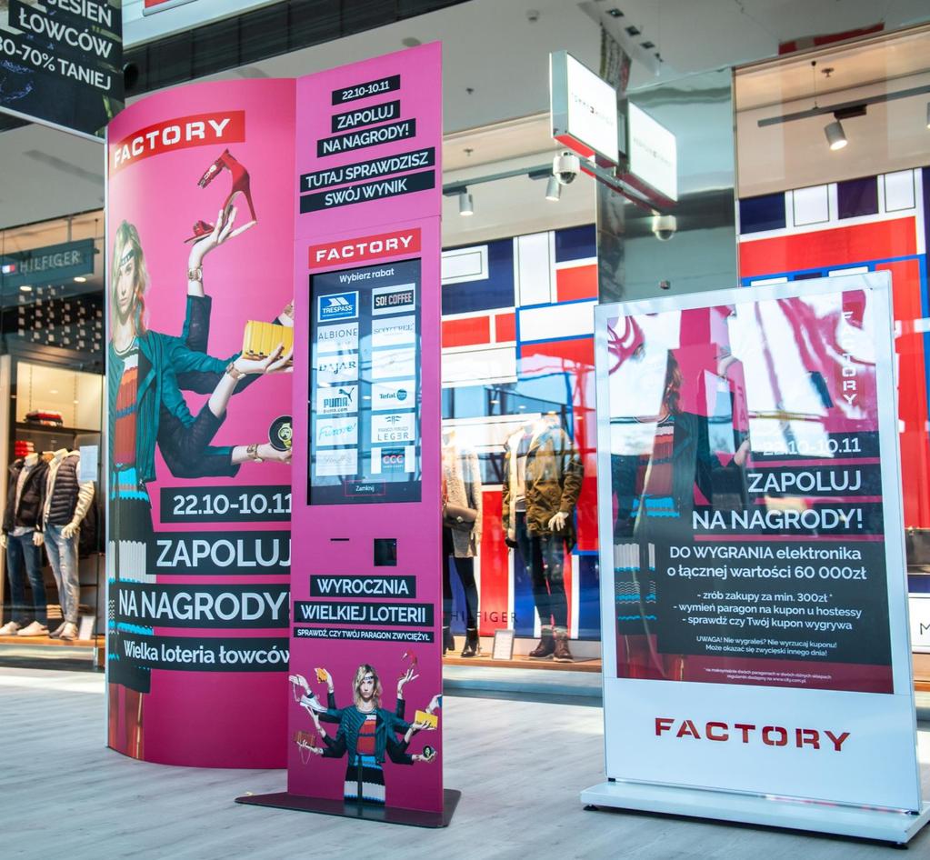 FACTORY OUTLET Kraków Loteria z kuponami pt.