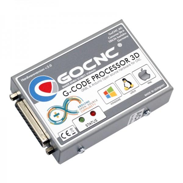 3D frézování pomoci Next3D pro interpretaci g-kódu je potřeba GoCNC g-code processor 3D Procesor G-Code spojuje Wondows PC / Linux / Mac s CNC strojem s paralelním portem obsahuje kromě USB a